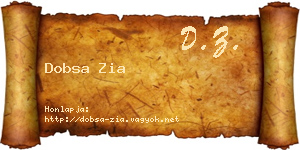 Dobsa Zia névjegykártya